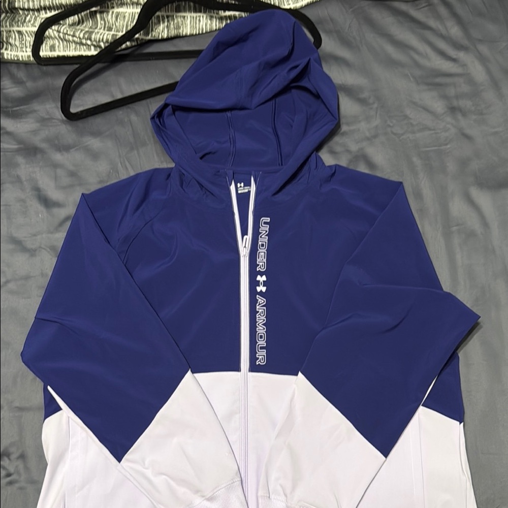 Under Armour Purple Bomber Jacket Lightweight Athletic